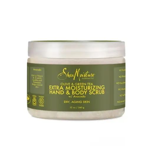 [15369] Shea Moisture Olive & Green Tea Hand & Body Scrub 340g