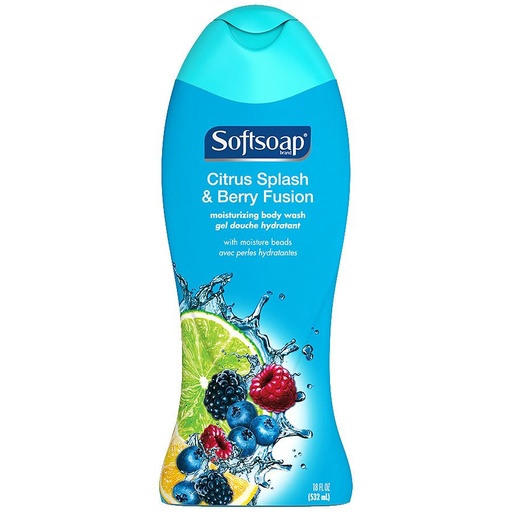 [12492] Soft Soap Body Wash Citrus Splash & Berry Fusion 18oz