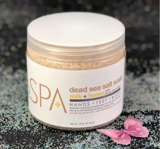 [12312] Spa organics Dead sea salt Soak Milk + Honey 454 g