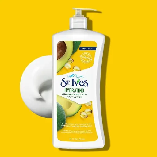 [8072] St. Ives Body Lotion Daily Hydrating with Vit E 21oz