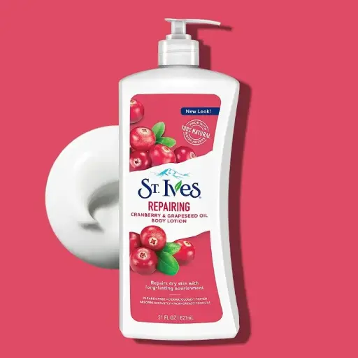 [18464] St. Ives Body Lotion Repairing Cranberry & Grapeseed 21oz