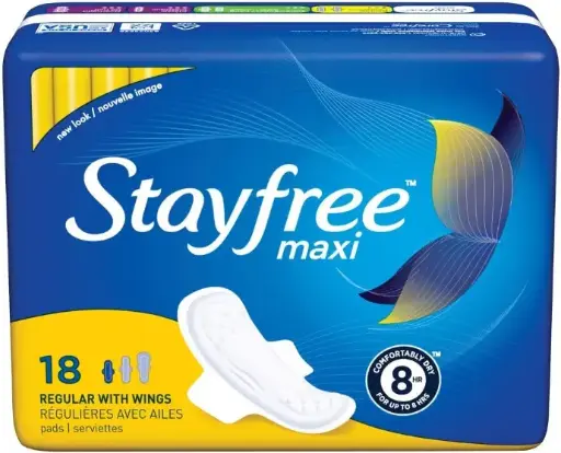 [8136] Stay Free Pad Maxi Regular With Wings 18 pads 