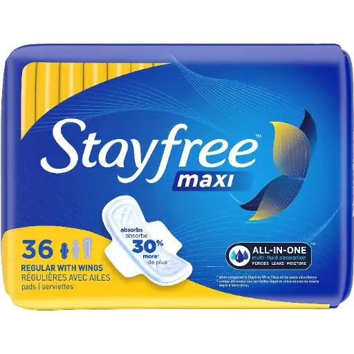 [12361] Stay Free Pad Regular With Wings 36 Pads 