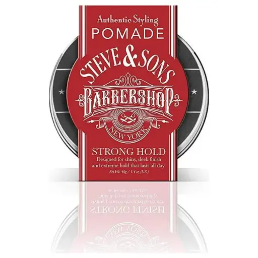 [21412] Steve & Sons Barbershop Authentic Pomade Strong Hold 40g