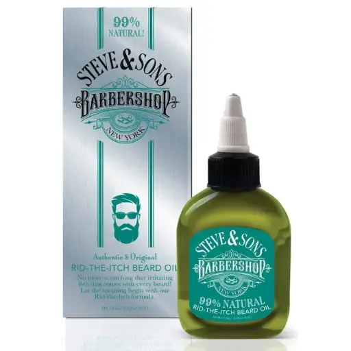 [21407] Steve & Sons Barbershop Beard Oil Rid The Itch 2.5oz