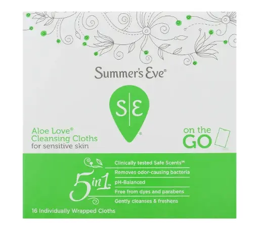 [20911] Summer's Eve Aloe Love Cleansing Cloths 
for 16 wrapped