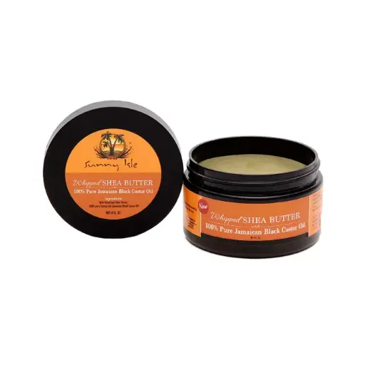 [21580] Sunny Isle Pure Jamaican Black Castor Oil Whipped Shea Butter 4oz