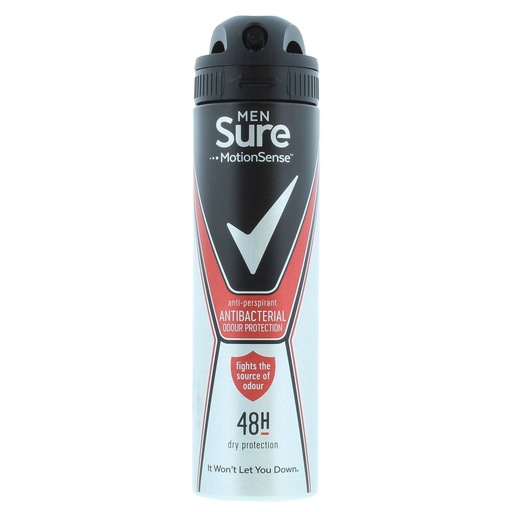 [17683] Sure 48h Spray For Men Antibacteria Odour Protection 250ml