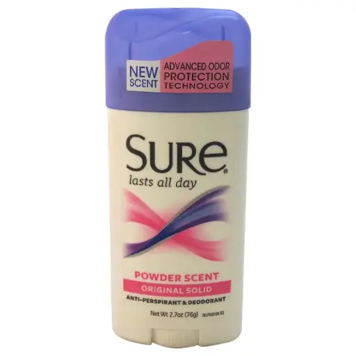 [8106] Sure Original Solid Anti-Perspirant  Powder Scent 2.7oz/76g