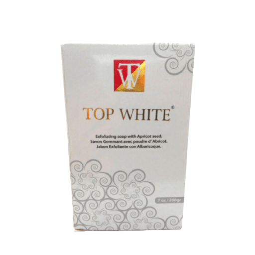 [8522] Top White Bar Soap Exfoliating Soap with Apricot Seed 7oz/200g