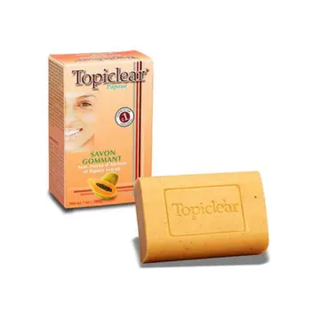 [14298] Topiclear Bar Soap Papaya Exfoliating Soap 200g