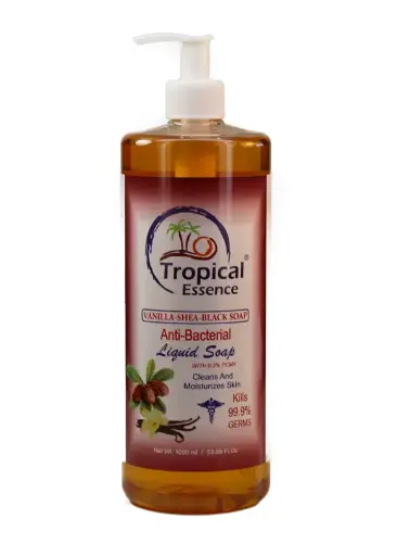 [22091] Tropical Essence Anti Bacterial Liquid Soap Vanilla Shea Black Soap 1000ml