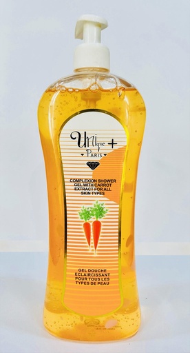 [23302] Unique+Paris Shower Gel Complexion Shower Gel Carrot Extract 1000ml