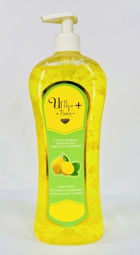 [23301] Unique+Paris Shower Gel Lemon Herbal Shower Gel 1000ml