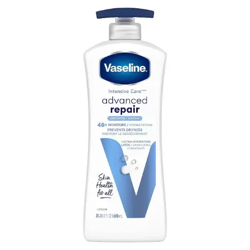 [4242] Vaseline Body Lotion Advanced Repair Unscented 20.3oz