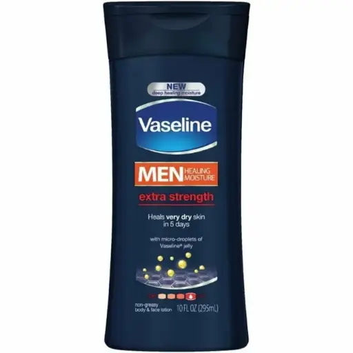 [18832] Vaseline Body Lotion Men Healing Moisture Extra Strength 10oz