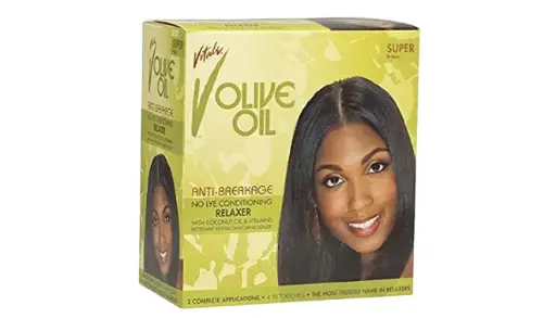 [6515] Vitale Olive Oil Sensitive Scalp No-Lye Relaxer Kit Super 