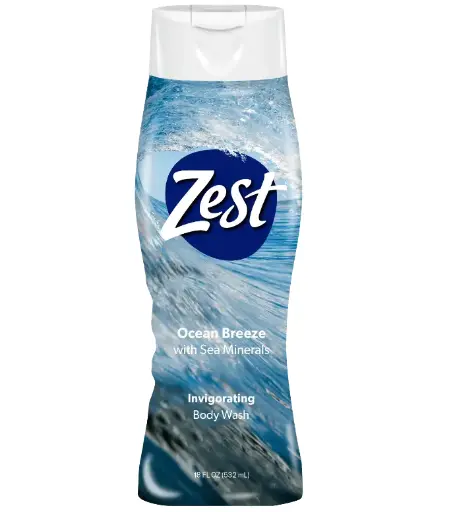 [18280] Zest Body Wash Ocean Breeze 18oz