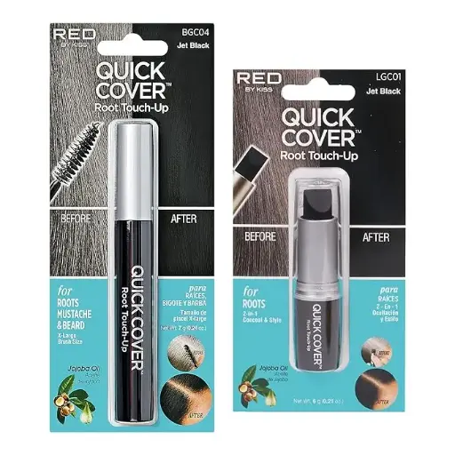 [25081] Red By Kiss Quick Cover Root Touch Up Jet Black LGC01